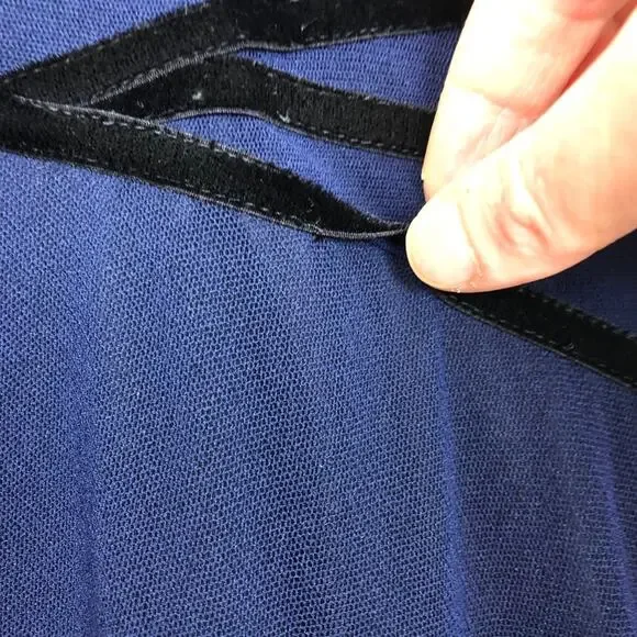 Fuzzi Velvet Long Sleeve Asymmetrical Maxi Dress - Picture 11 of 16